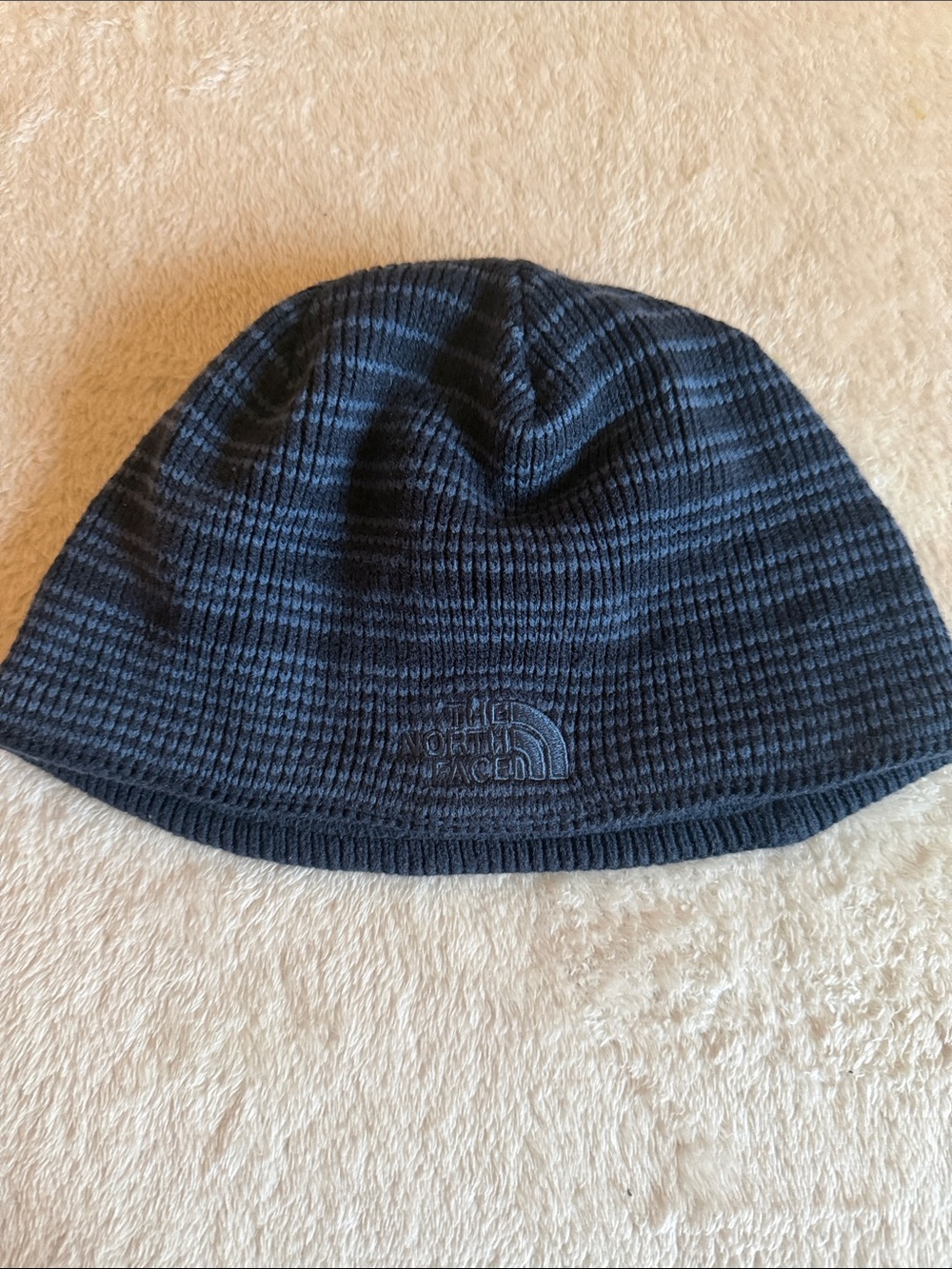 The North Face Bones Recycled Beanie Toque Navy Striped OS